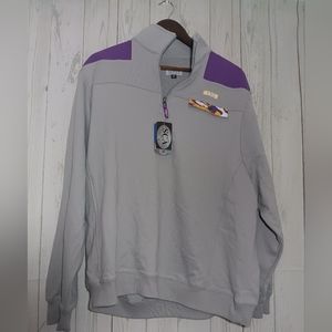 LSU SCA pullover jacket Purple Gold NWT